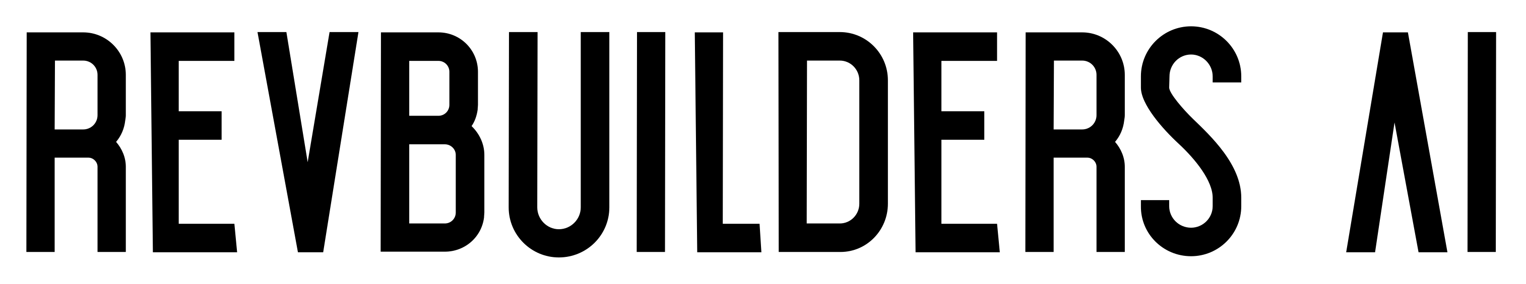 RevBuilders AI logo black